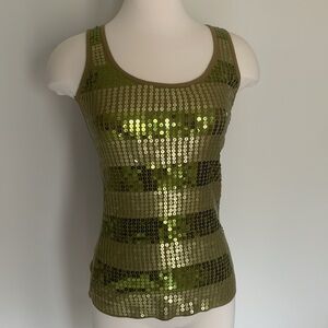 Sequins green tank